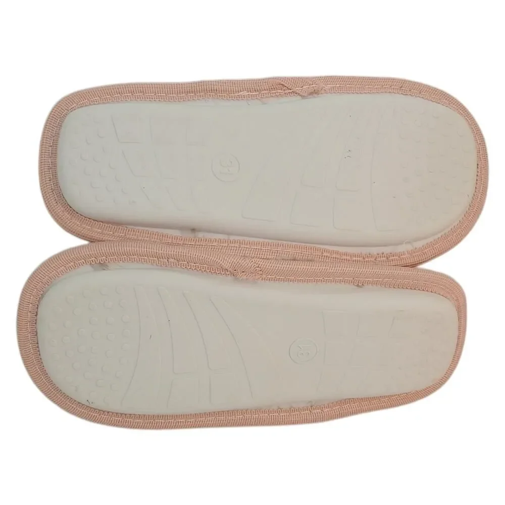Girls Faux Fur New Light Purple and Gray Slippers - Size: 13T